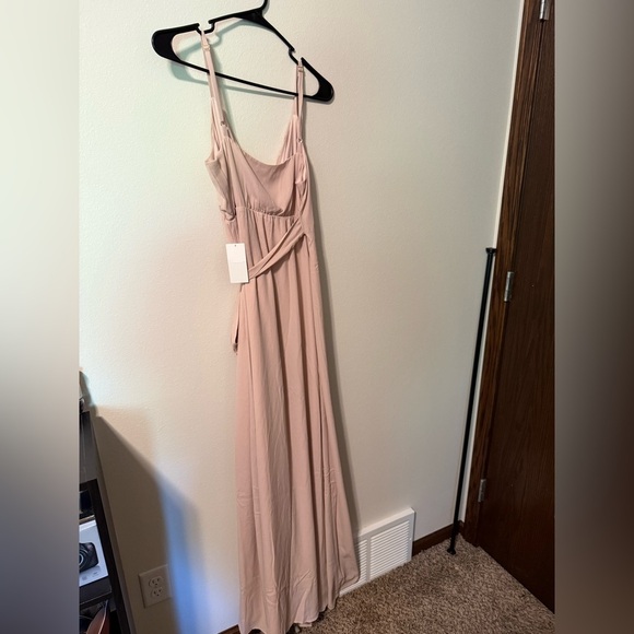 Show Me Your MuMu Light Pink Strapless bridesmaid Gown - Picture 5 of 9